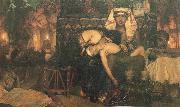 Sir Lawrence Alma-Tadema,OM.RA,RWS The Death of the first Born oil painting
